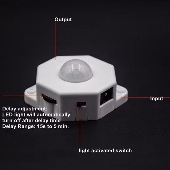 120V Smart Wall Mounted PIR Motion Sensor on/off Motion Detector Switch